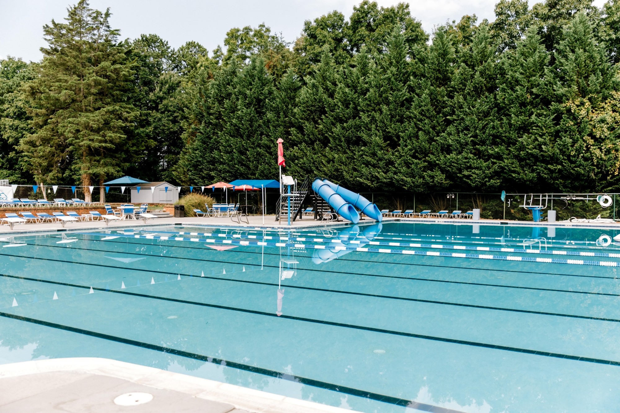 The pool at Hunting Hills Country Club in Roanoke, Virginia.